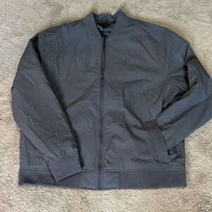 Banana Republic Dark Gray Bomber Full Zip Jacket